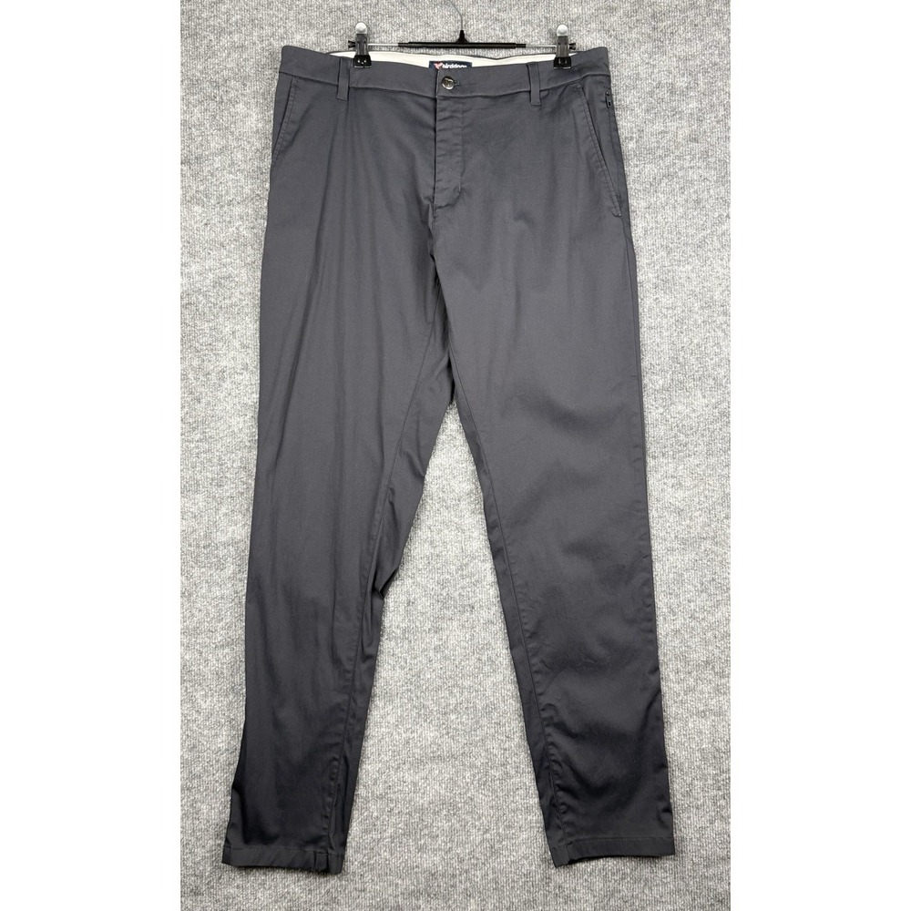 Birddogs Pants Mens 34x32 Gray Performance Stretch Chino Golf Commuter
